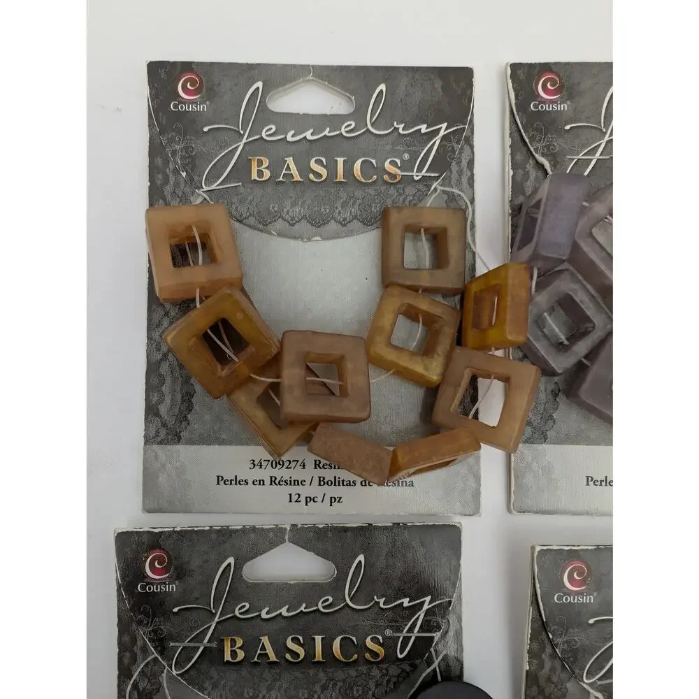 Cousin Jewelry Basics Resin Beads Mixed Lot Jewelry Making Supplies